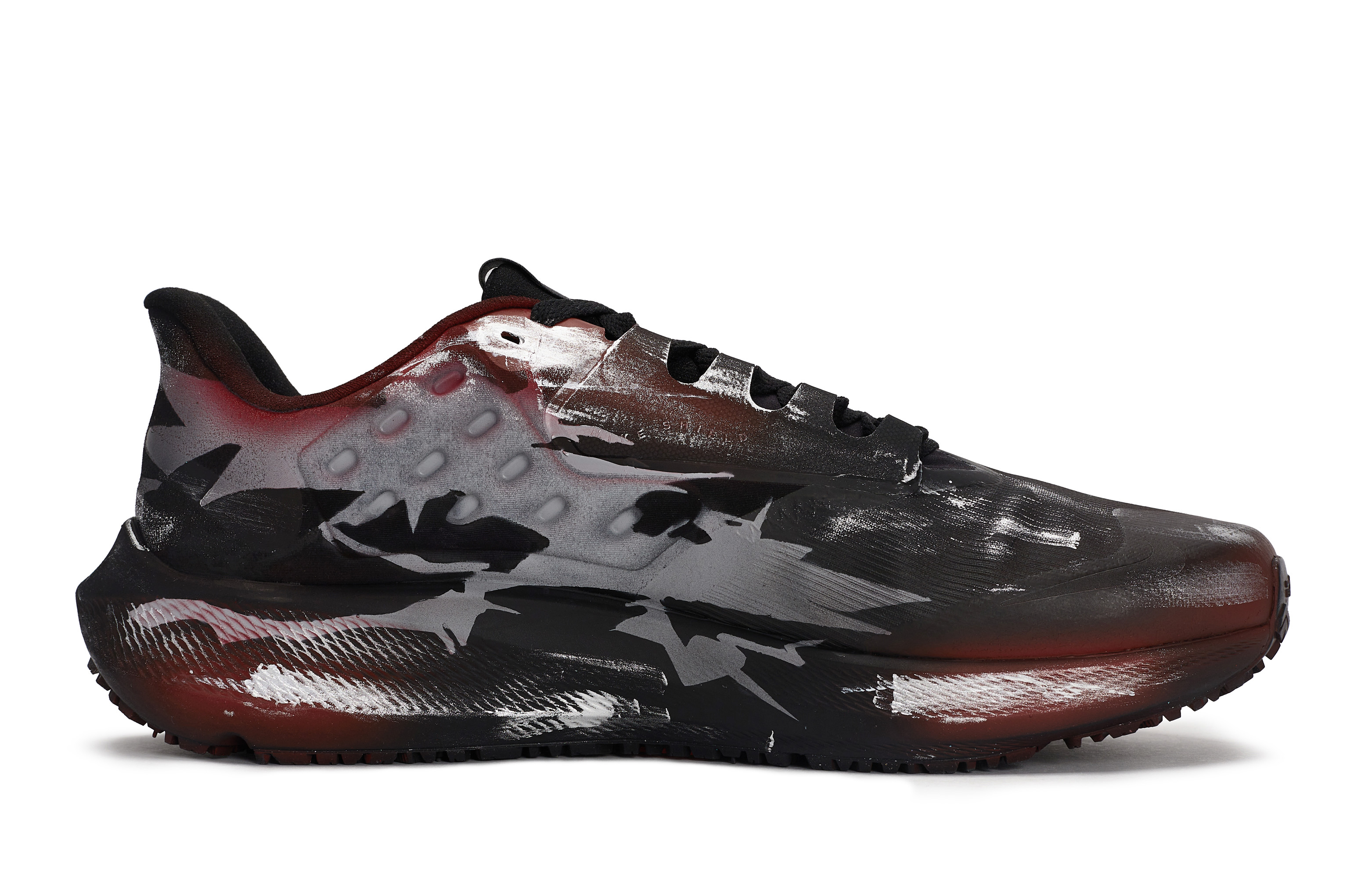 Nike Air Zoom Pegasus 39 Slip Resistant Abrasion Resistant Low top Running Shoes Unisex Black Silver Red