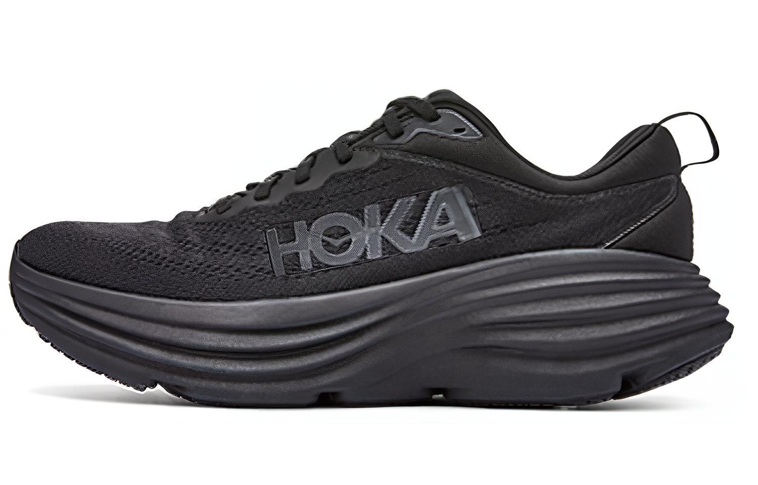 Женские кроссовки HOKA ONE ONE Bondi 8 (черные)