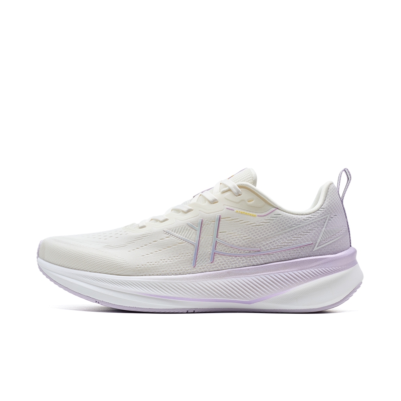 XTEP 6.0 Speed Cushioning Abrasion Resistant Breathable Low Top Casual City Commute Running Shoes Women’s White Purple
