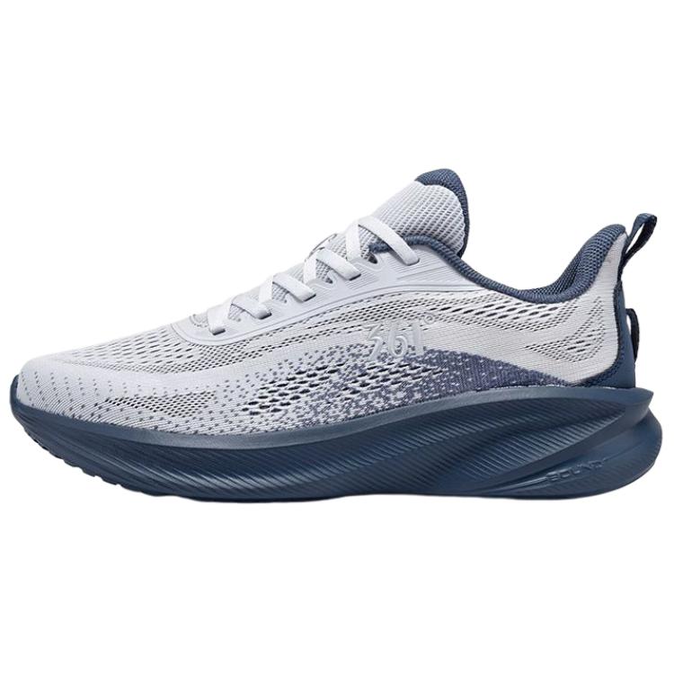 361° Cushioning Breathable Lightweight Low top Long Distance Running Shoes Men’s Cloud Peak Gray Nostalgic Blue