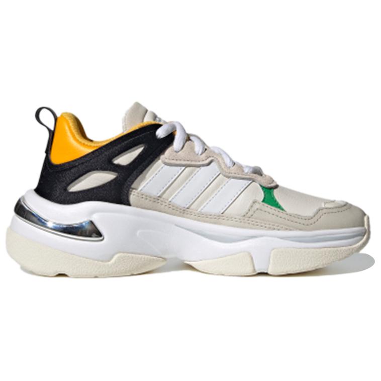 Женские кроссовки adidas neo Boujirun (бежево-черные) — Бежевый / чёрный — фото 2
