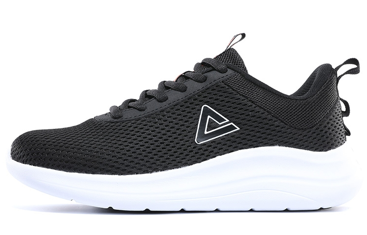 PEAK Qingyi Breathable Cushioning Slip Resistant Abrasion Resistant Low top Running Shoes Women's Black White
