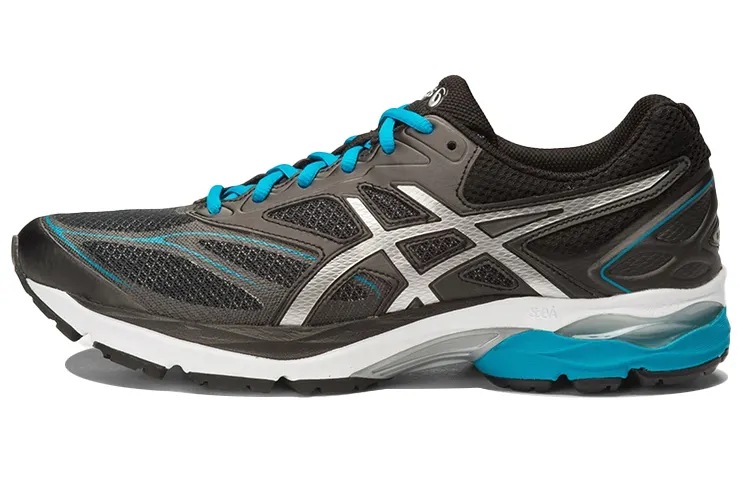 Asics Abrasion Resistant Breathable Low top Running Shoes Men's Graphite Gray Silver