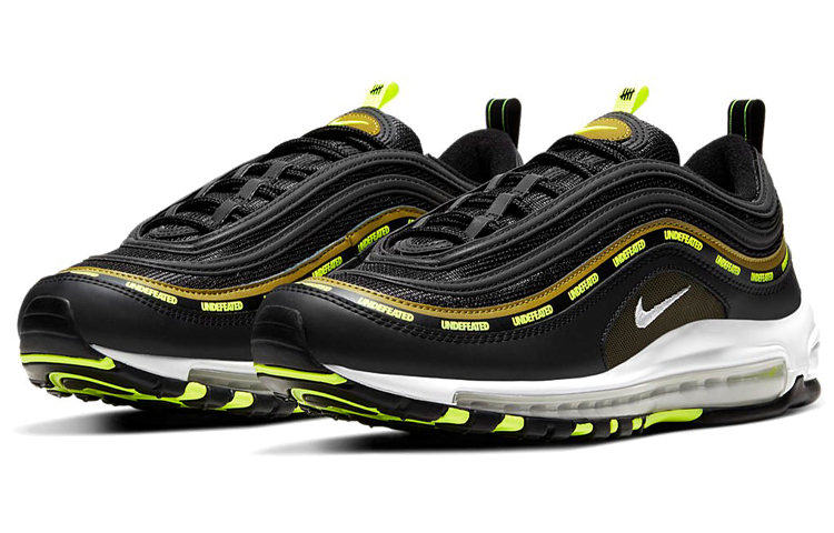 Кроссовки UNDEFEATED x Nike Air Max 97 (черно-зеленые) — фото 3