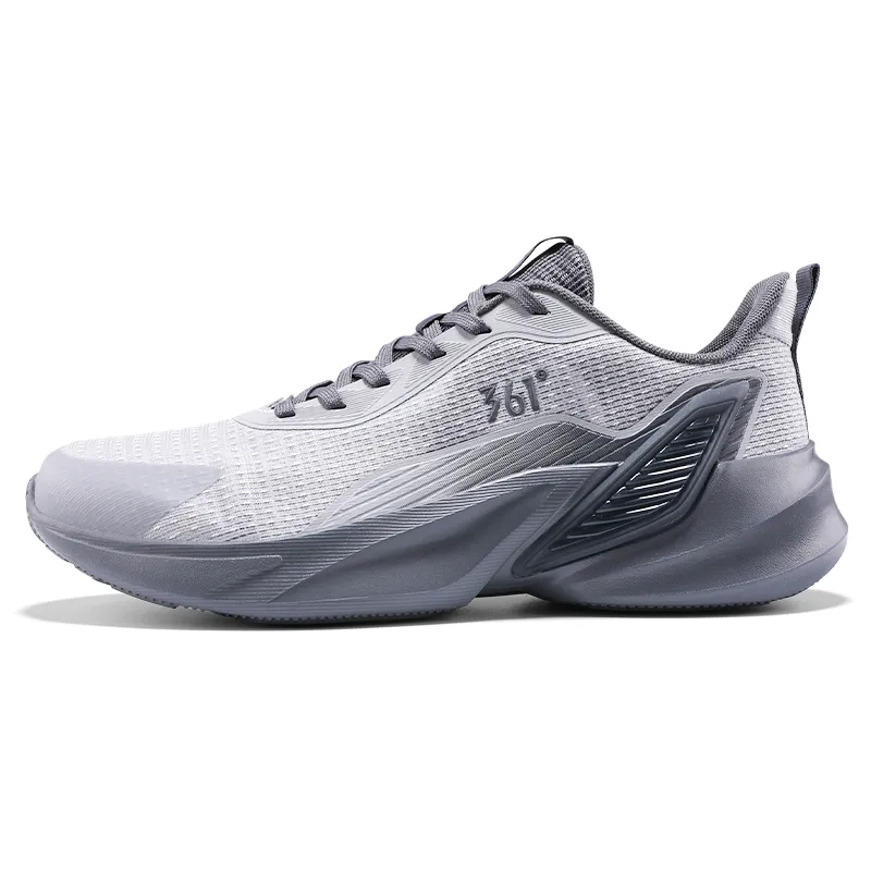 361° Cushioning Slip Resistant Abrasion Resistant Low top Training Sprint Running Shoes Men's Gray