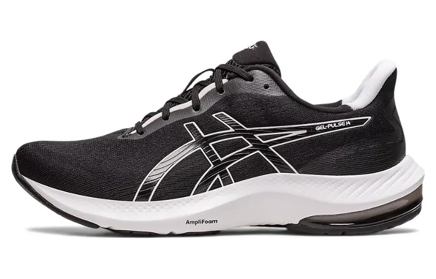 Asics Gel Pulse 14 Lace Up Textile, Synthetic Leather Cushioning Abrasion Resistant Cushioning, Wear Resistant Low top