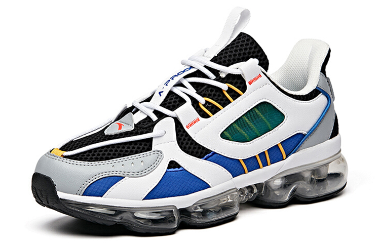 Anta Cushioning Breathable Impact Resistant Low top Running Shoes Men’s White Blue