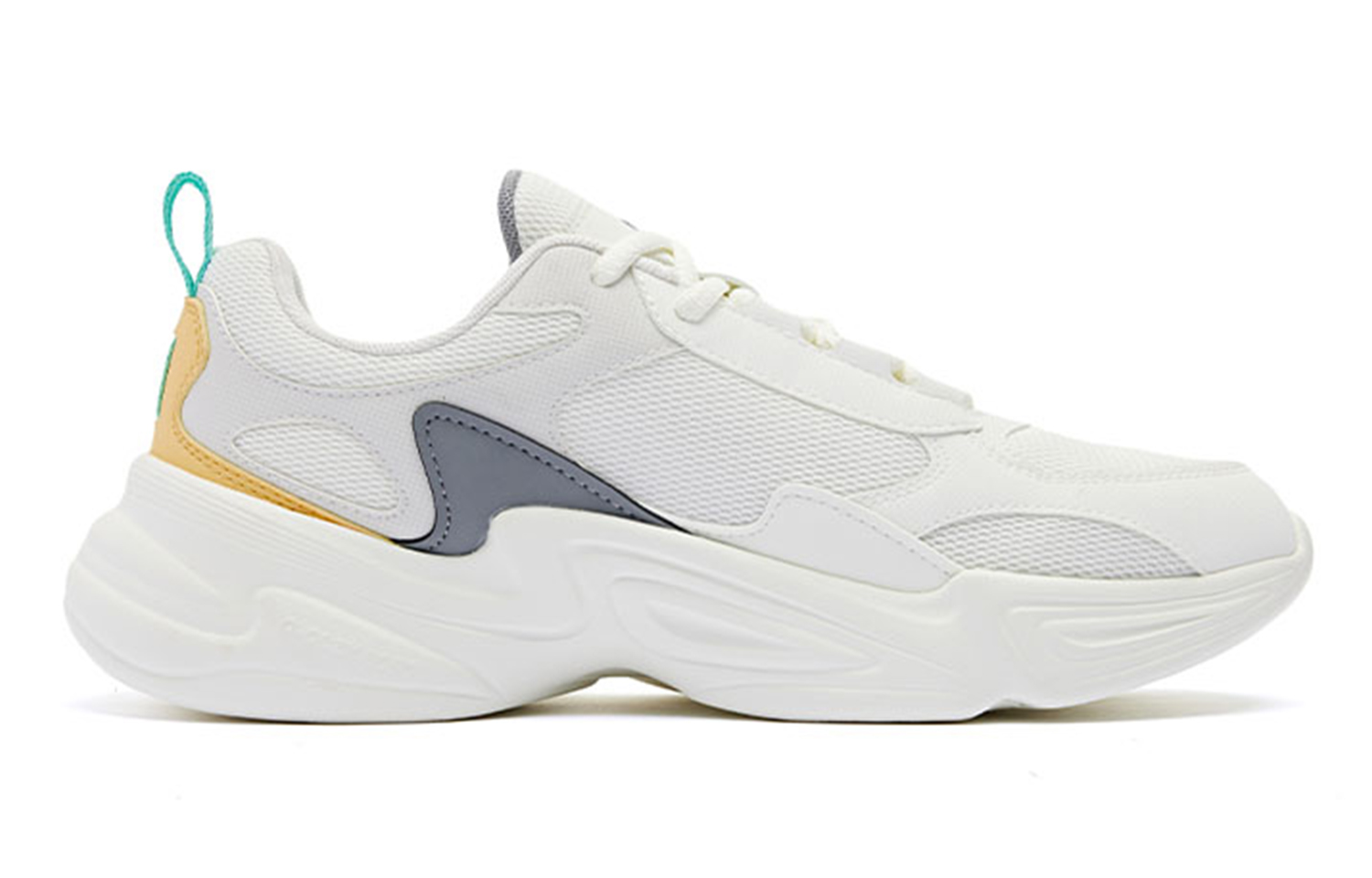 QIAODAN Cushioning Slip Resistant Low top Running Shoes Men’s White