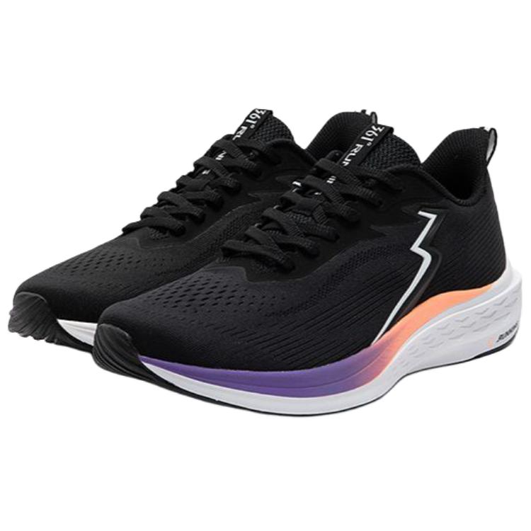361° Low top Sprint City Commuting Running Shoes Men’s Obsidian Black White