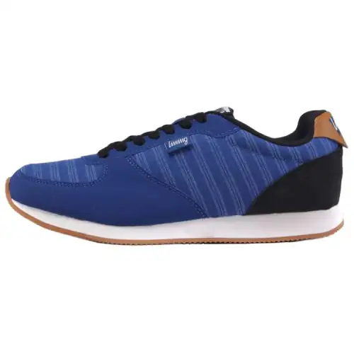 Li Ning Cushioning Slip Resistant Low top Running Shoes Men's Blue White