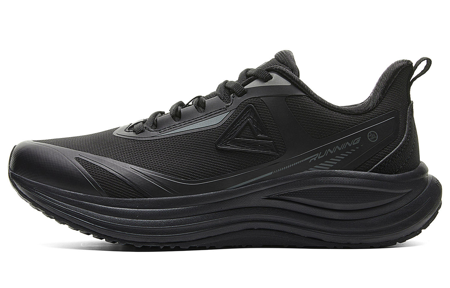 PEAK Abrasion Resistant Coverage Rebound Low top Running Shoes Women’s All Black