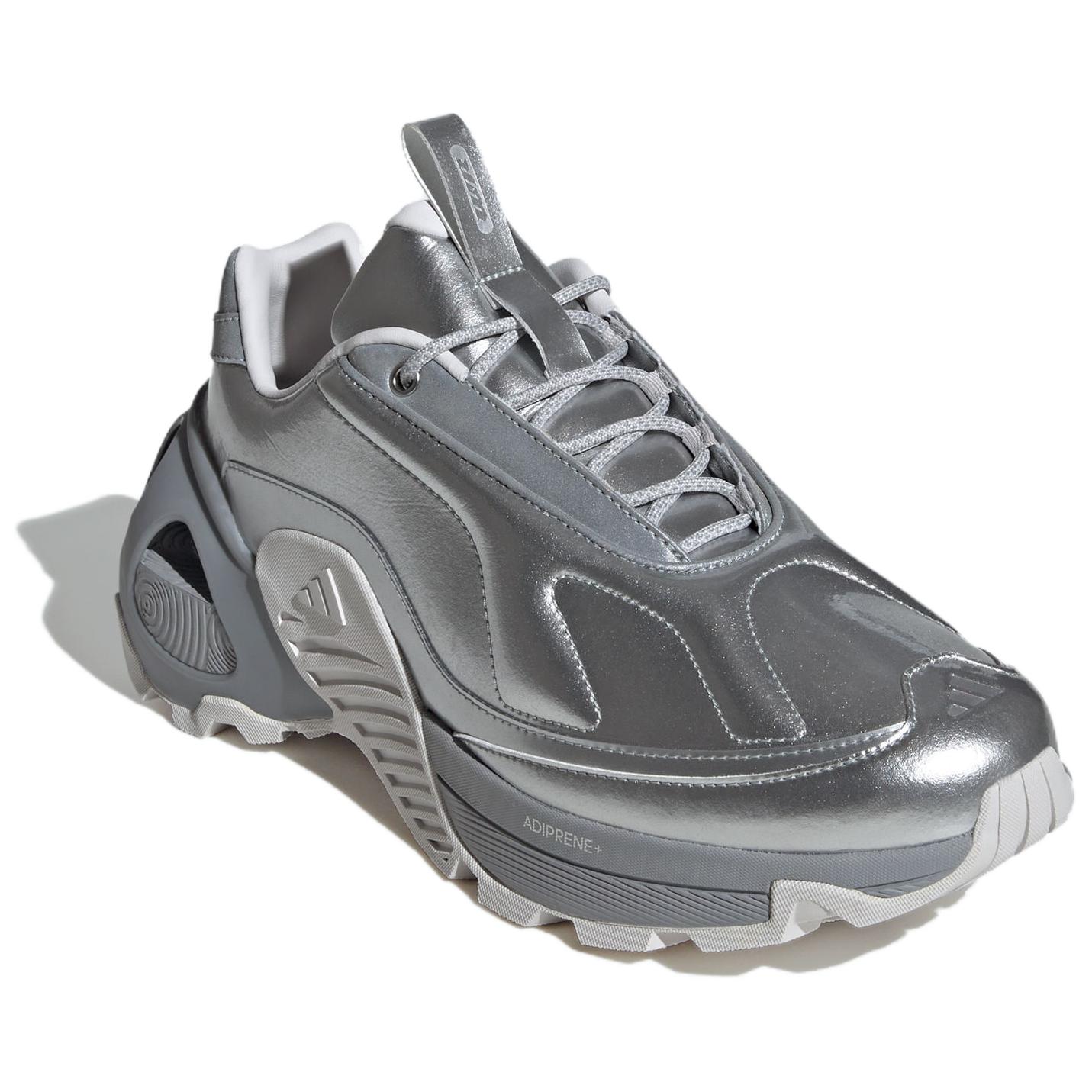 Adidas Wonder Runner Comfortable Slip Resistant Abrasion Resistant Low top Running Shoes Unisex Silver Gray
