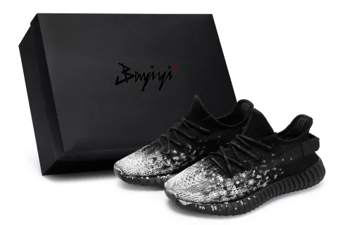 Adidas Originals Yeezy Boost 350 V2 811 Manufacturing, Dark Ink White Bloom, Special Shoe Box Low top Casual Shoes