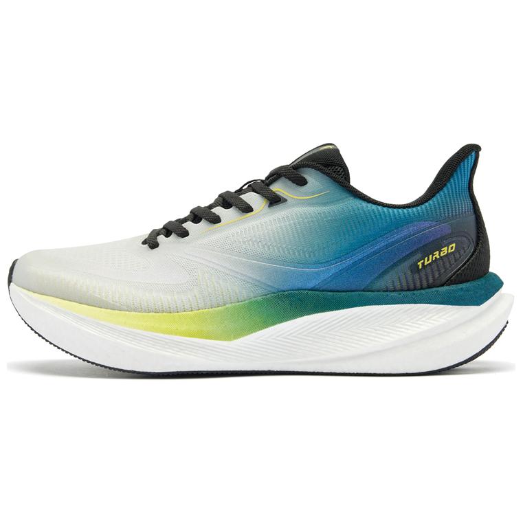 QIAODAN Cushioning Abrasion Resistant Rebound Low top Casual Sprint Running Shoes Men’s Gray Blue