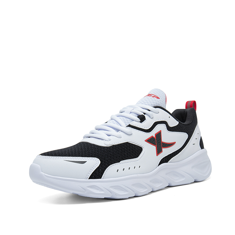 XTEP Breathable And Lightweight Low top Casual Running Shoes Men’s New White Black