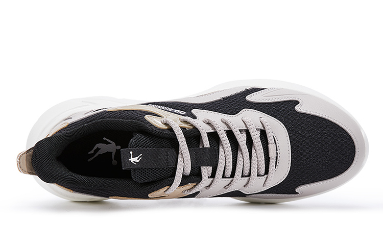 QIAODAN Slip Resistant Abrasion Resistant Slip Resistant Abrasion Resistant Low top Running Shoes Men’s Black