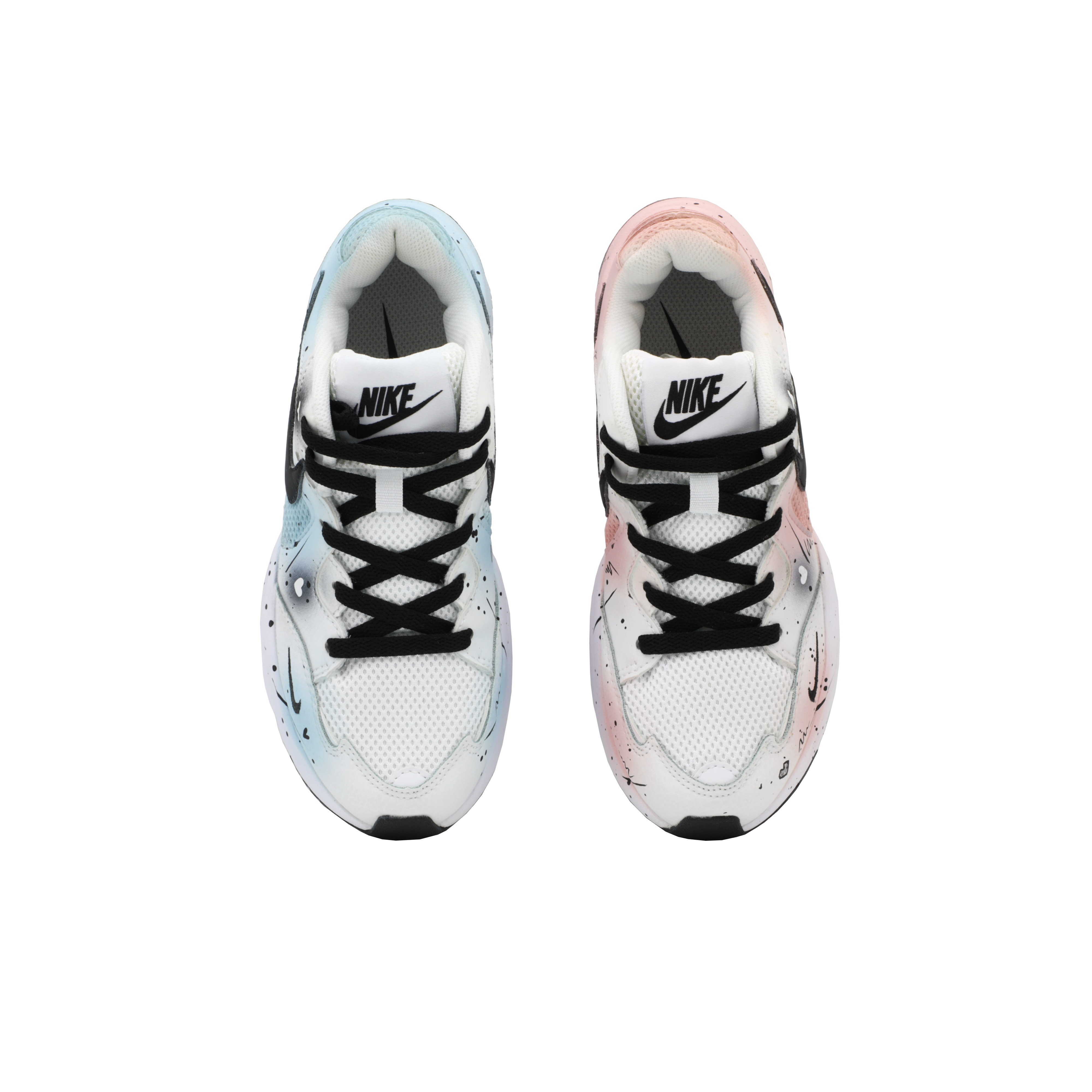 Nike Air Max Fusion Slip Resistant Abrasion Resistant Low top Running Shoes Women's Red Blue