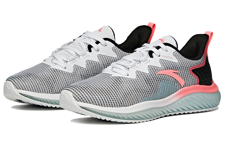 Anta Running Collection Comfortable Lightweight Low top Running Shoes Women’s Pink Black White