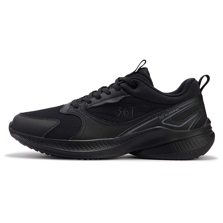 361° Slip Resistant Abrasion Resistant Slip Resistant Abrasion Resistant Low top Running Shoes Men’s Black Gray