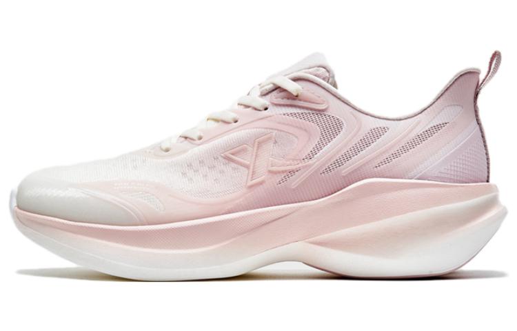 XTEP Lingbi Slip Resistant, Abrasion Resistant, Breathable Low top Running Shoes Women’s Pure Pink