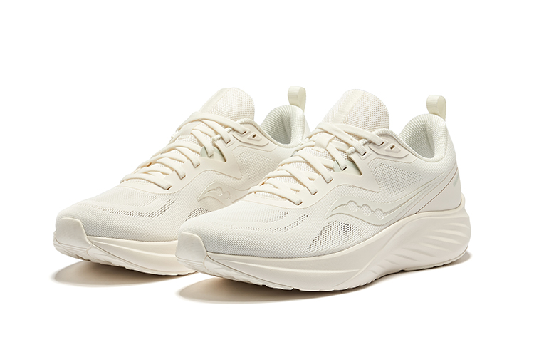 Saucony LANCER Gun Rider 3 Slip Resistant Abrasion Resistant Low top Running Shoes Unisex Beige