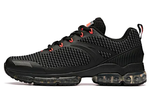 Anta Cushioning Breathable Rebound Low top Running Shoes Men's Black