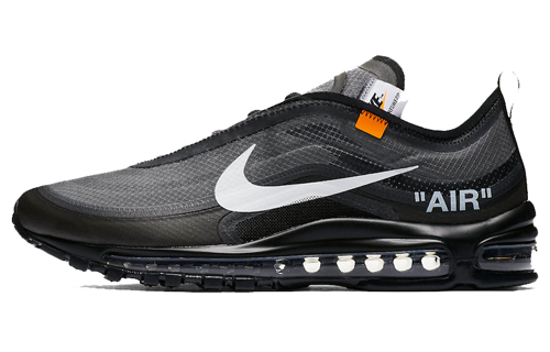 OFF-WHITE x Nike Air Max 97 trendy outdoor lightweight low-top running shoes for men and women, black