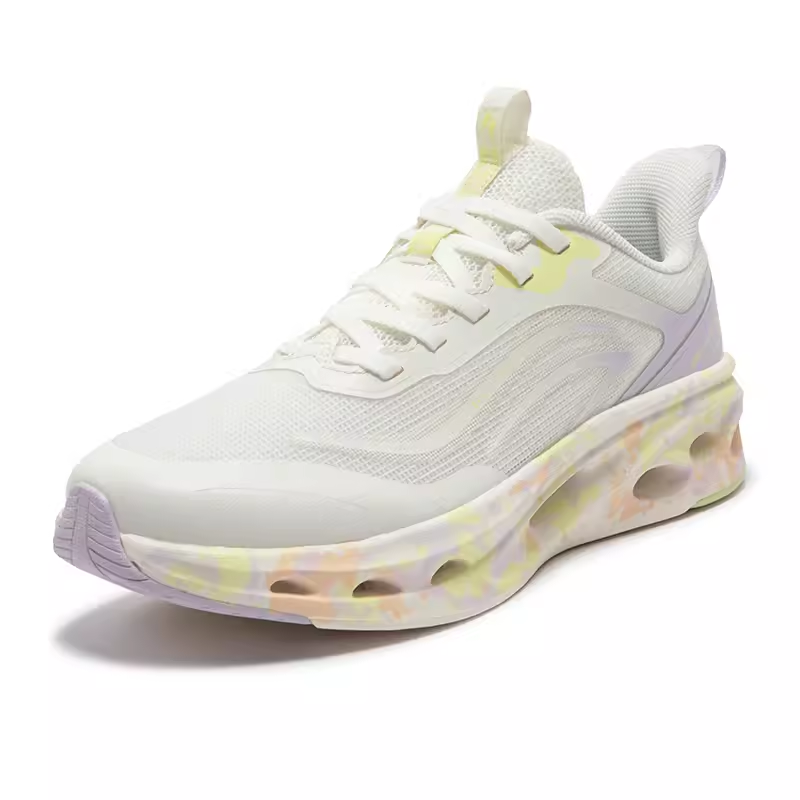 361° Cushioning Abrasion Resistant Breathable Low top Casual Running Shoes Women’s White Purple