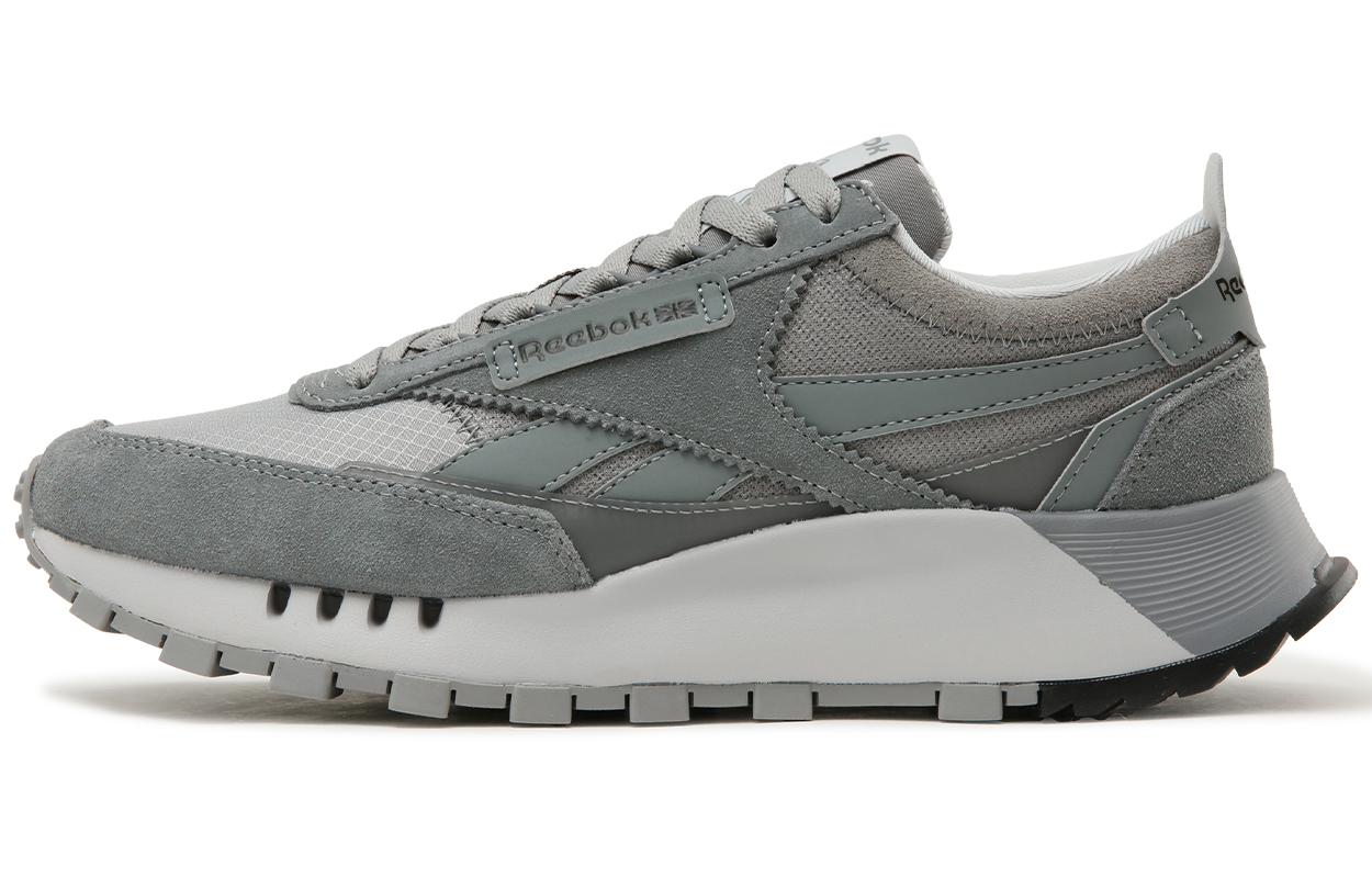 Reebok CL LEGACY W+ Abrasion Resistant Height Increasing Low top Running Shoes Unisex Glacier Gray