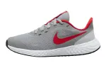 Nike Revolution 5 Low Top Grey/Red Gs