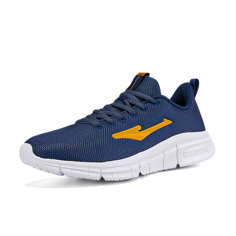 Erke Lightweight Rebound Low top Casual Running Shoes Men’s Blue Yellow