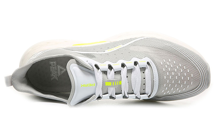 PEAK Fabric Abrasion Resistant Breathable Low top Running Shoes Men’s Ice Gray