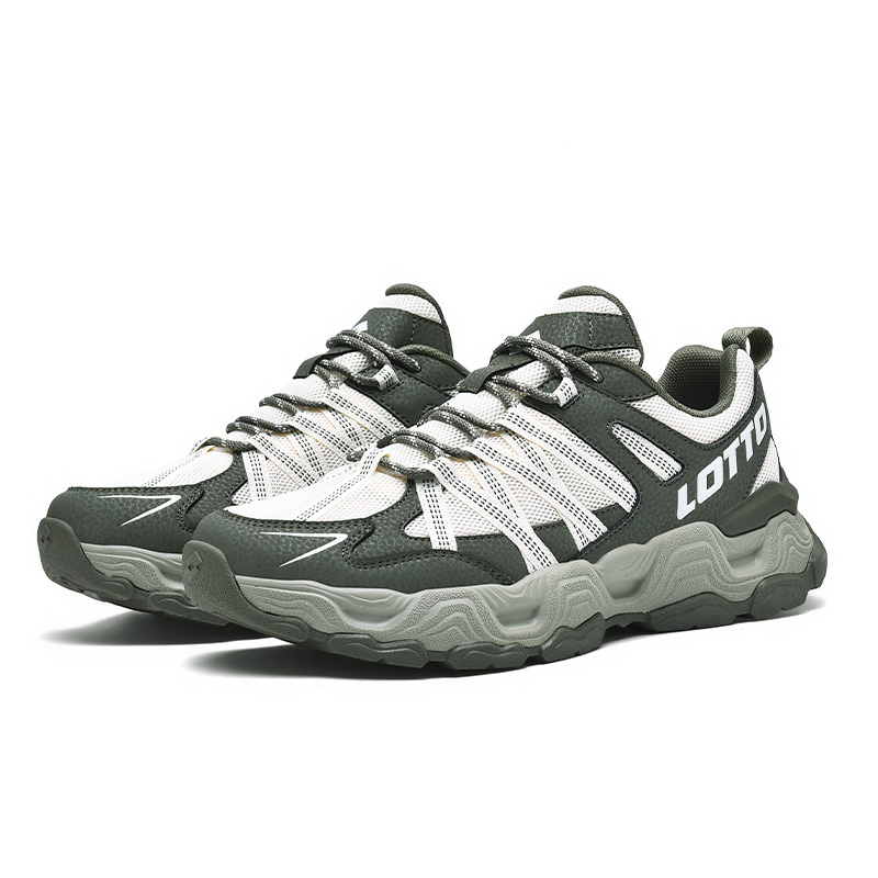 LOTTO Thermal Cushioning Coverage Support Abrasion Resistant Breathable Running Shoes Men’s Dark Moss Green