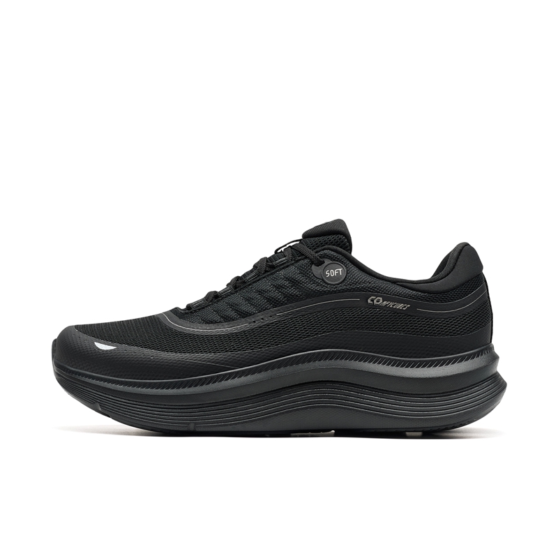 XTEP Abrasion Resistant Breathable Low top Casual Sprint Running Shoes Men’s Black
