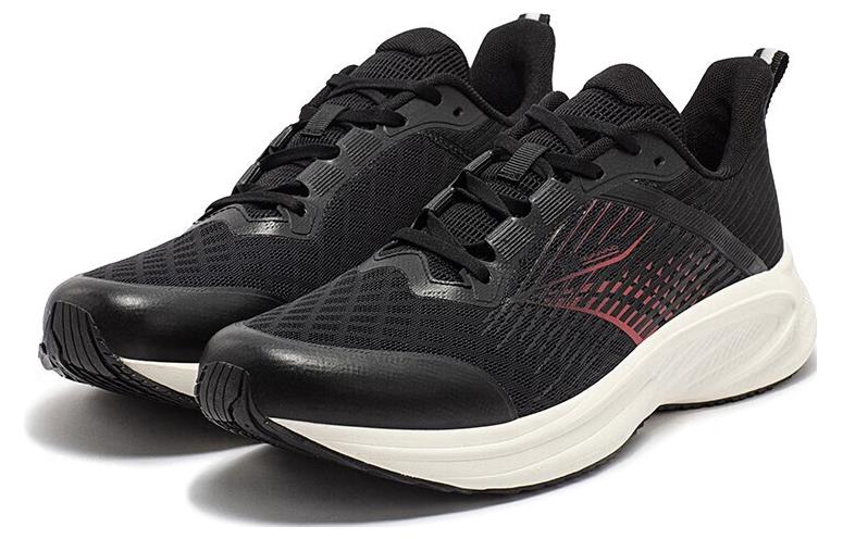 361° Cushioning Slip Resistant Abrasion Resistant Low top Running Shoes Men’s Black Red