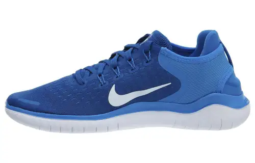 Nike Free RN 2018 Cushioning Slip Resistant Low top Running Shoes Men's Blue White
