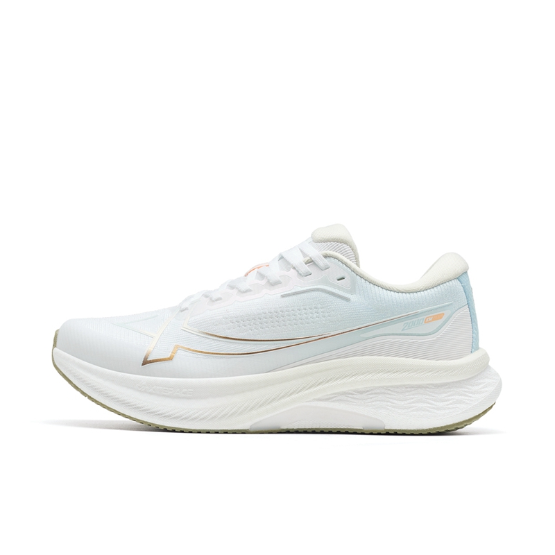 XTEP 2000km PLUS Textile Cushioning Slip Resistant Rebound Low top Training Sprint Running Shoes Women’s White