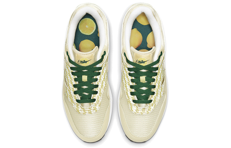 Унисекс кроссовки Nike Air Max 1 (желто-зеленый) — Жёлтый / зелёный — фото 4