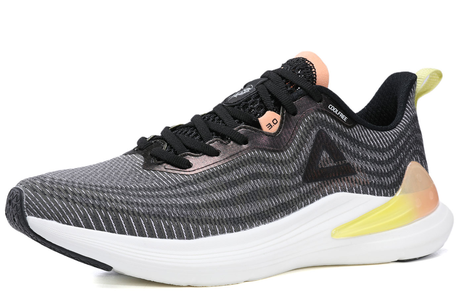 PEAK Rive 003 Mesh Slip Resistant Abrasion Resistant Low top Running Shoes Women’s Black Heather Gray