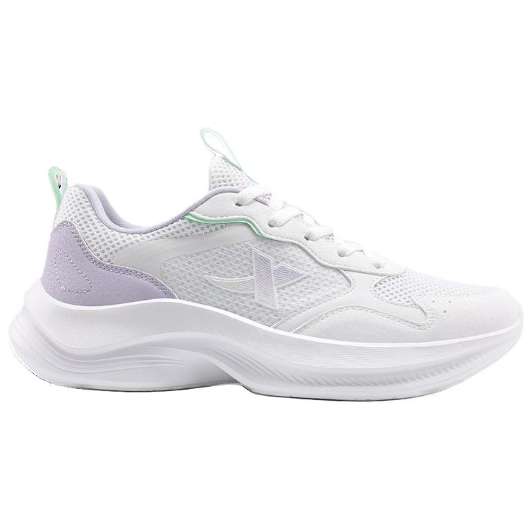 XTEP Cushioning Breathable Lightweight Low top Casual Running Shoes Women’s White Purple