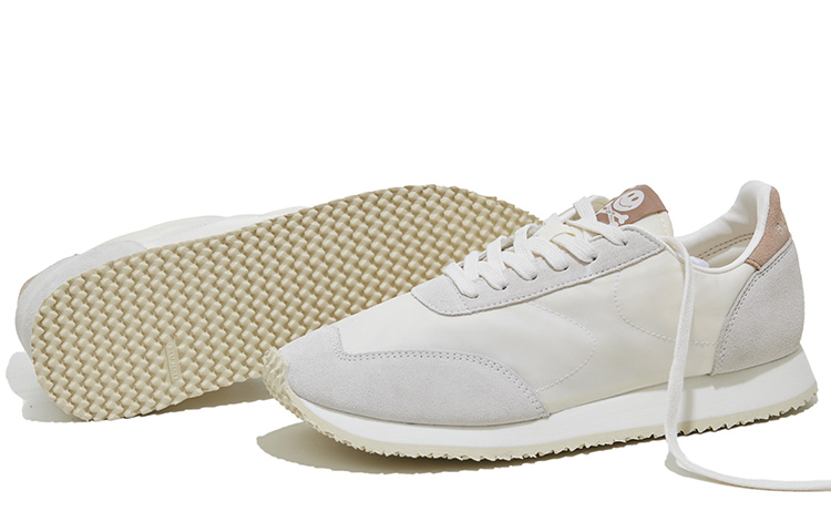 BLUMALI x Norman Walsh TDL Cushioning Anti-Slip And Wear-Resistant Low-Top Casual Running Shoes Unisex White Khaki