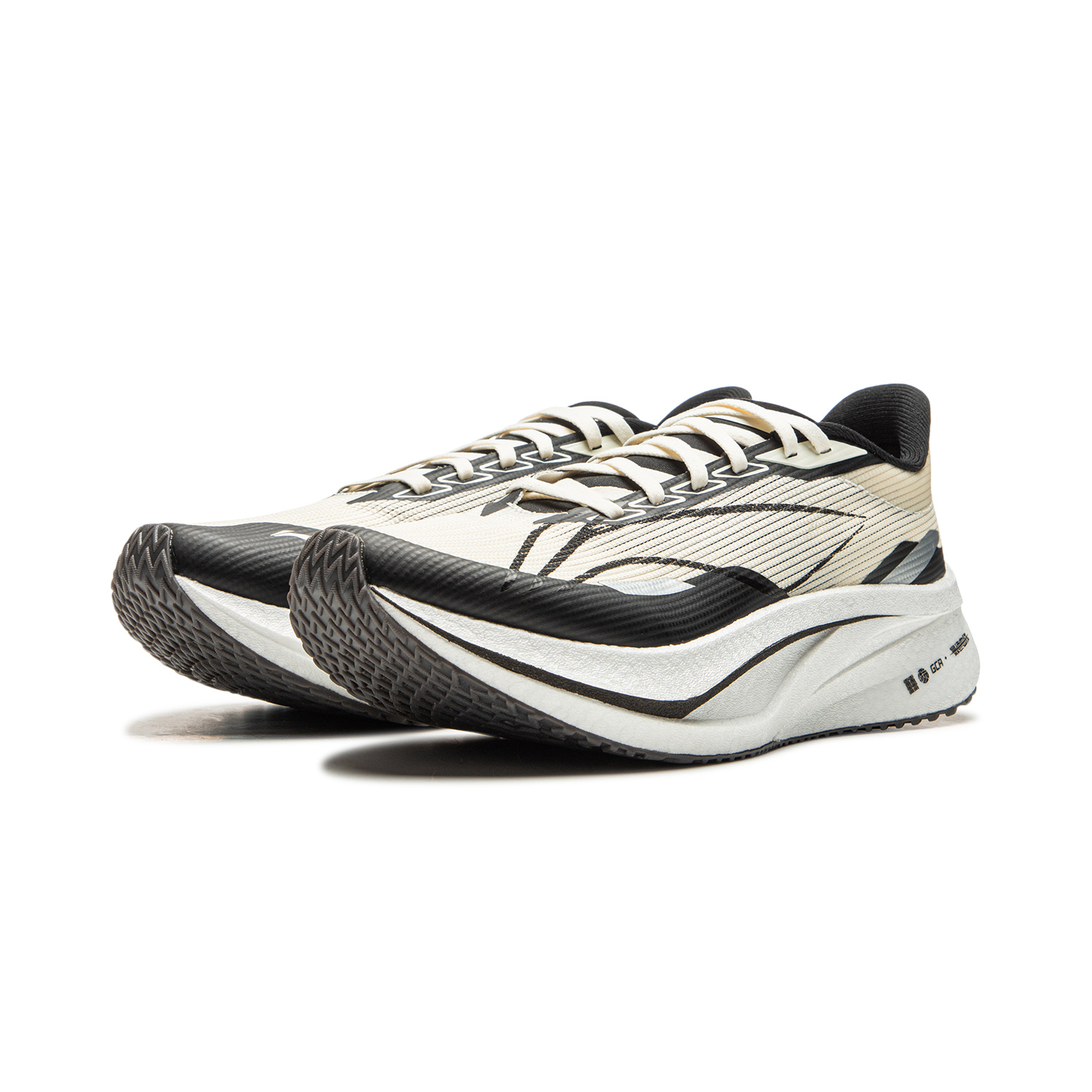 Li Ning Feidian 4 Challenger Running Shoes Women’s Low Top Beige Black