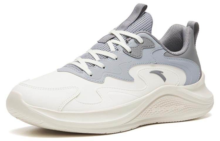 Anta Comfortable Cushioning Low top Casual Running Shoes Men’s White Gray