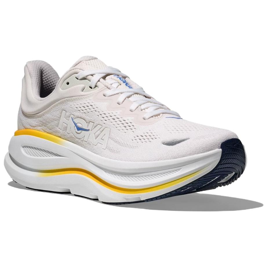 HOKA ONE ONE Bondi 9 Supercritical Foam Midsole Casual Trail Running Shoes Men’s White