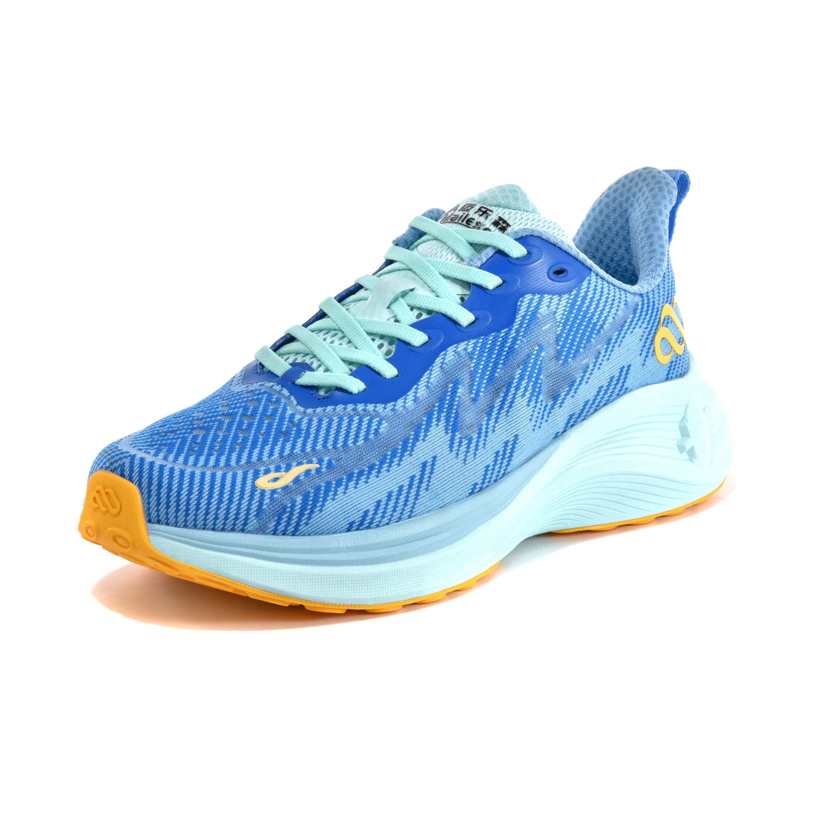 Mailesen Cushioning Slip Resistant Breathable Low top Running Shoes Unisex Blue