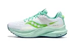 Saucony Tempus TanTu 1 Comfortable Mesh Cushioning Breathable Rebound Low top Running Shoes Women's White Green