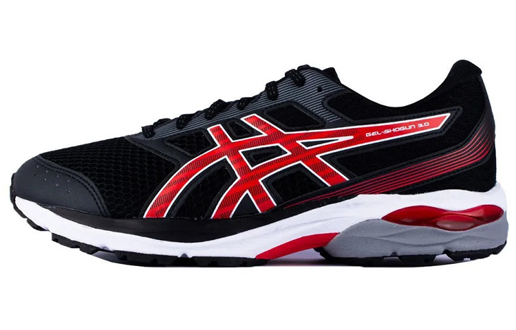 Asics Gel Shogun 3 Low top Running Shoes Men's Black Red