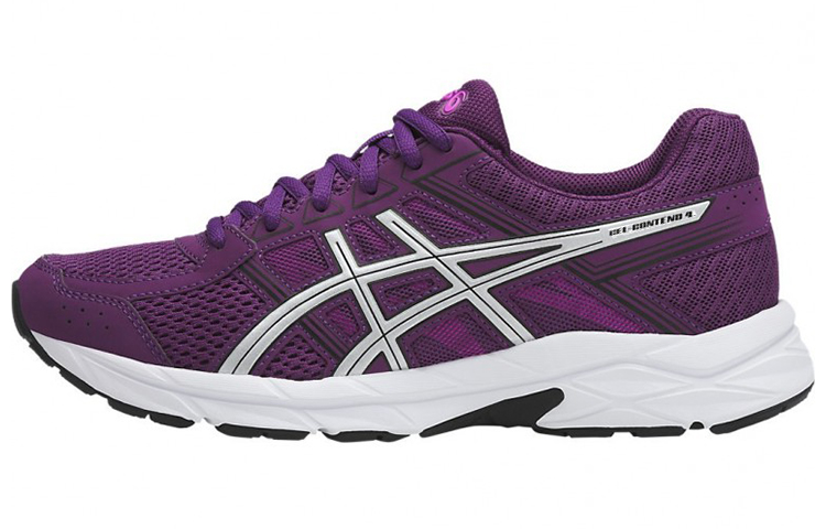 ASICS Gel Contend 4 Abrasion Resistant Breathable Low top Running Shoes Women's Purple
