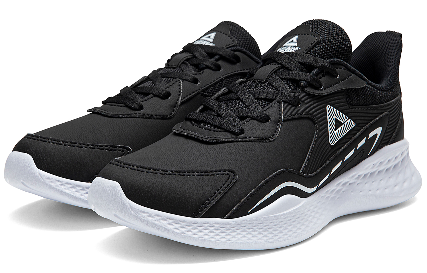 PEAK Cushioning Abrasion Resistant Breathable Slip Resistant Low top Running Shoes Women’s Black Baymax