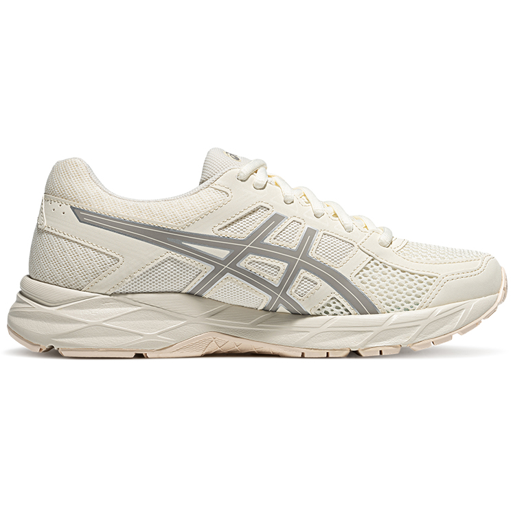 ASICS Gel Contend 4 Comfortable Abrasion Resistant Breathable Low top Running Shoes Women’s Ecru